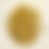 Fil 82cm 260pc env - perles pierre citrine rocailles chips 5-10mm jaune transparent