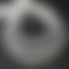 Fil 33cm 120pc env - perles pierre - pierre de lune blanche arc en ciel - rondelles heishi 4-5mm