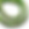Fil 39cm 46pc env - perles de pierre - jaspe sédimentaire boules 8mm vert pomme
