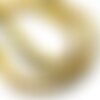 Fil 39cm 95pc env - perles de pierre - jaspe sédimentaire boules 4mm jaune