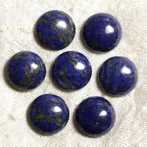 2pc - cabochon de pierre - lapis lazuli rond 6mm