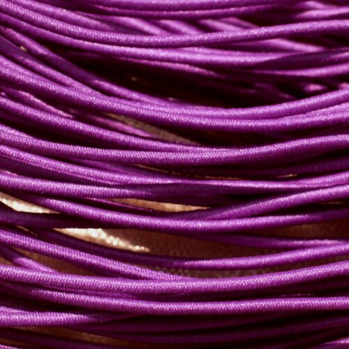 Echeveau 26m env - fil cordon elastique tissu nylon 1mm violet