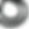 Fil 39cm 180pc env - perles de pierre turquoise synthèse rondelles heishi 4x2mm noir