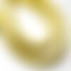 Fil 39cm 180pc env - perles de pierre turquoise synthèse rondelles heishi 4x2mm jaune