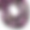 Fil 39cm 60pc env - perles pierre - sugilite boules 6mm violet rose
