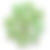 Fil 39cm 13pc env - perles de pierre turquoise synthèse étoiles 35mm vert