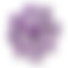 Fil 39cm 13pc env - perles de pierre turquoise synthèse étoiles 35mm violet