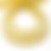 Fil 34cm 110pc env - perles de pierre - jade rondelles facettées 4x2mm jaune or
