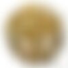4pc - perles métal doré qualité bouddha 11mm