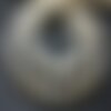 10pc - perles de pierre - pierre de lune orientale boules 6mm blanc gris irisé