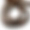 5pc - perles de pierre - oeil de fer marron boules 8mm