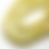 Fil 39cm 39pc env - perles de pierre - jade boules 10mm jaune clair pastel