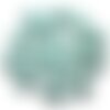 10pc - perles de pierre turquoise synthèse - tortues 19x15mm bleu turquoise