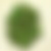 Fil 39cm 23pc env - perles turquoise synthèse gouttes facettées 16x9mm vert
