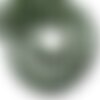 Fil 39cm 36pc env - perles de pierre - pyrite verte boules 10mm
