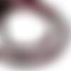20pc - perles de pierre grenat - demi lune facettées 6x4mm