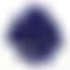 Fil 39cm 26pc env - perles de pierre - jade ovales facettés 14x10mm bleu nuit