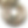 Fil 39cm 36pc env - perles de pierre - jaspe paysage beige jaune gris boules 10mm mat sablé