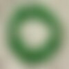 Bracelet pierre semi précieuse - jade verte carrés facettés 14mm
