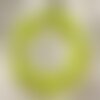 Bracelet pierre semi précieuse - jade jaune carrés facettés 14mm