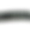 Fil 39cm 45pc env - perles pierre - obsidienne flocon de neige mouchetée boules 8mm noir gris