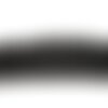 Fil 39cm 23pc environ - perles pierre - onyx noir boules 16mm