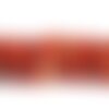 Fil 39cm 36pc env - perles de pierre - agate rouge boules 10mm