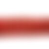 Fil 39cm 60pc env - perles pierre - cornaline boules 6mm rouge orange
