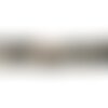 Fil 39cm 46pc env - perles de pierre - jaspe grise et rose boules 8mm