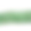 Fil 39cm 37pc env - perles de pierre - aventurine verte boules 10mm