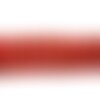 Fil 39cm 23pc environ - perles pierre - cornaline boules 16mm rouge orange