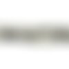 Fil 39cm 23pc environ - perles pierre jaspe zebre boules 16mm blanc gris noir rayures