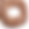 Fil 39cm 100pc env - perles de pierre - pierre de soleil boules 4mm