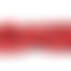 Fil 39cm 75pc env - perles pierre - jade rondelles facettées 8x5mm rouge cerise vif