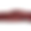 Fil 39cm 75pc env - perles pierre - jade rondelles facettées 8x5mm rouge bordeaux