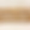 Fil 39cm 70pc env - perles de nacre naturelle beige irisée boules 6mm