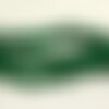 Fil 39cm 27pc environ - perles pierre - jade gouttes 14x10mm vert empire