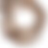 Fil 39cm 47pc env - perles de pierre - pierre de lune gris rose boules 8mm