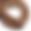 Fil 39cm - perles de pierre - pierre de lune grise et rose boules 12mm
