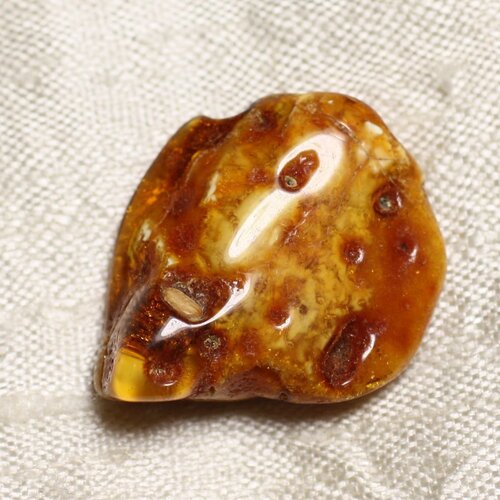N8 - ambre naturelle pierre roulée morceau 27x24x9mm - 4558550088949
