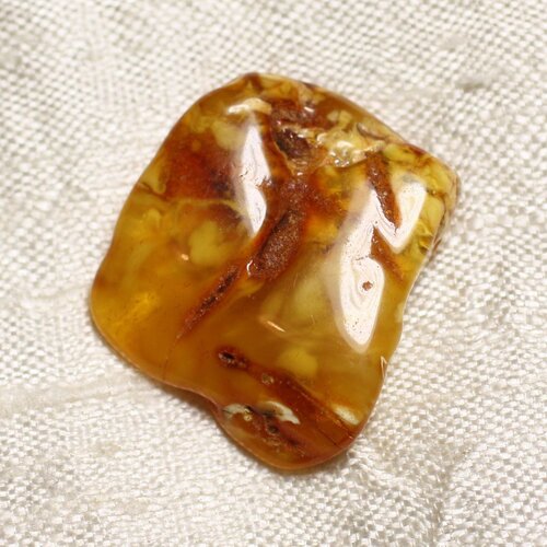 N5 - ambre naturelle pierre roulée morceau 25x22x6mm - 4558550088918