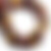 Fil 39cm 35pc env - perles de pierre - jaspe mokaite olive nuggets 8-13mm