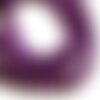 Fil 39cm 37pc env - perles de pierre - jade boules 10mm violet
