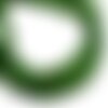 Fil 39cm 61pc env - perles de pierre - jade boules facettées 6mm vert olive