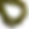 Fil 39cm 66pc env - perles de pierre - jade boules 6mm vert jaune orange