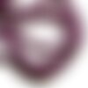 Fil 39cm 67pc env - perles de pierre - jade boules 6mm violet prune