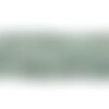 Fil 41cm 240pc env - perles pierre - emeraude zambie rondelles facettées 2-3mm vert kaki noir transparent