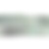 Fil 32cm 120pc env - perles pierre - emeraude rondelles facettées 3-5mm blanc vert kaki sapin