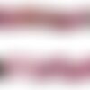10pc - perles de pierre - tourmaline rose rondelles facettées 2-3mm