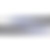 Fil 41cm 300pc env - perles pierre - saphir rondelles facettées 2-4mm dégradé blanc bleu ciel nuit noir